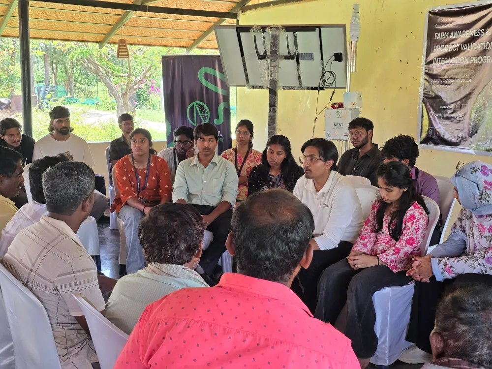 Farmers sharing their experience with the CropNow team